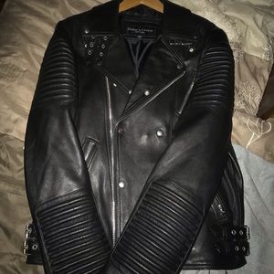 MASON & COOPER Empire Leather Moto Jacket